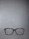 ACETATE AND TITANIUM RECTANGULAR EYEGLASSES - DARK GREY