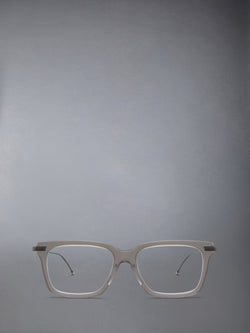 ACETATE AND TITANIUM RECTANGULAR EYEGLASSES