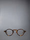 ACETATE ROUND EYEGLASSES - MED BROWN