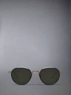 TITANIUM ROUND SUNGLASSES