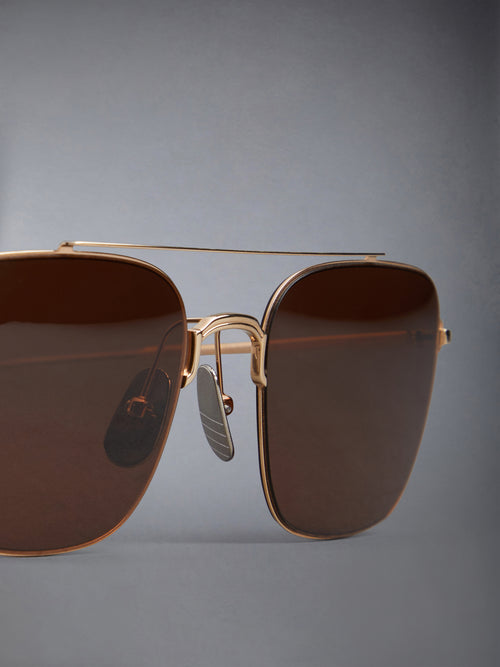 TITANIUM AVIATOR SUNGLASSES