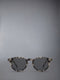 ACETATE ROUND SUNGLASSES - DARK GREY