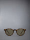 ACETATE ROUND SUNGLASSES - DARK BROWN