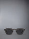 ACETATE OVAL SUNGLASSES - LIGHT GREY