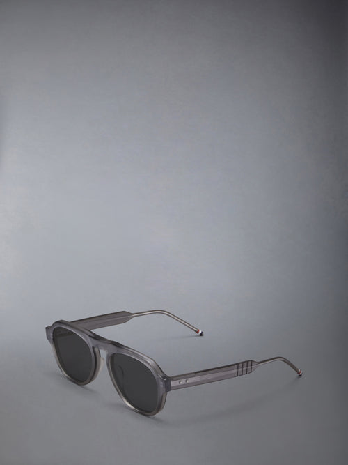 ACETATE OVAL SUNGLASSES