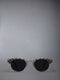 ACETATE AND TITANIUM OVAL SUNGLASSES - DARK GREY