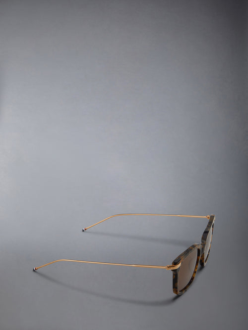 ACETATE AND TITANIUM AVIATOR SUNGLASSES