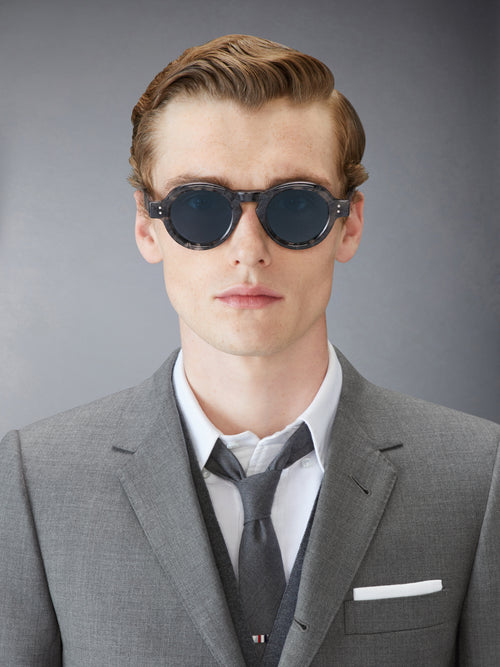 TORTOISE ACETATE ROUND SUNGLASSES