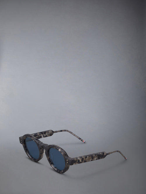 TORTOISE ACETATE ROUND SUNGLASSES