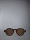 TOKYO TORTOISE ACETATE ROUND SUNGLASSES - DARK BROWN