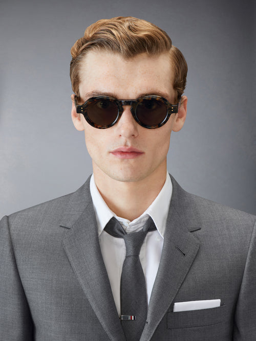 TOKYO TORTOISE ACETATE ROUND SUNGLASSES