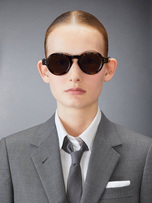 TOKYO TORTOISE ACETATE ROUND SUNGLASSES