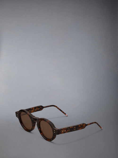 TOKYO TORTOISE ACETATE ROUND SUNGLASSES