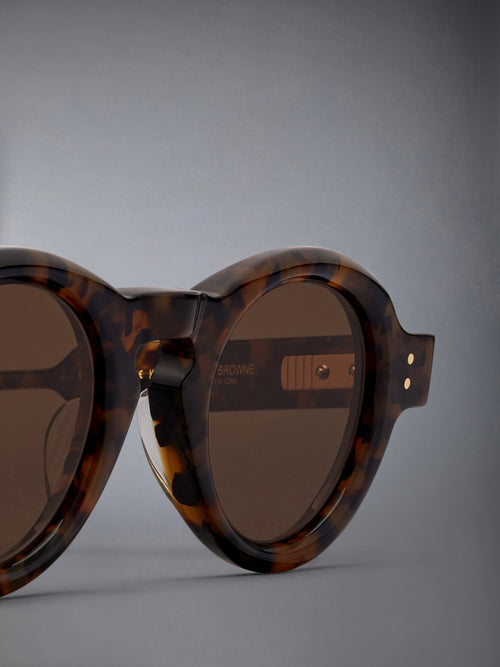 TOKYO TORTOISE ACETATE ROUND SUNGLASSES