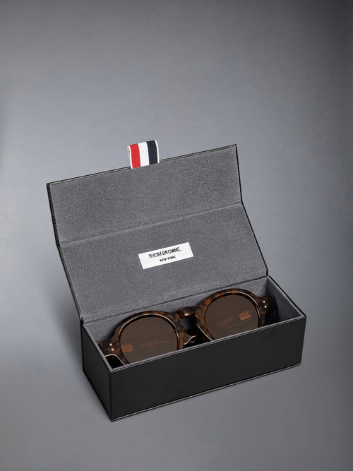 TOKYO TORTOISE ACETATE ROUND SUNGLASSES