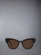 TOKYO TORTOISE ACETATE CATEYE SUNGLASSES - DARK BROWN