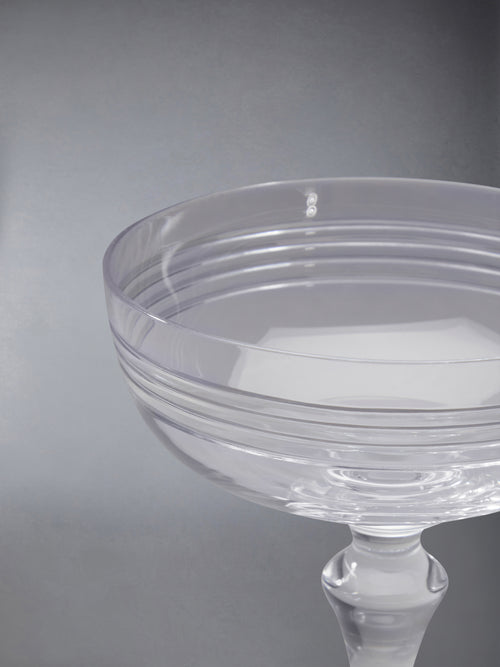 CRYSTAL 4-BAR BACCARAT CHAMPAGNE COUPES