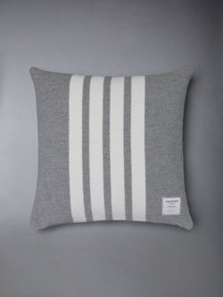 WOOL CASHMERE 4-BAR FRETTE CUSHION