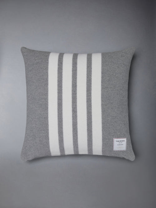 WOOL CASHMERE 4-BAR FRETTE CUSHION