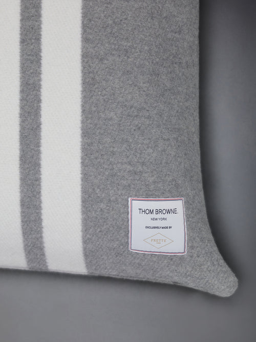 WOOL CASHMERE 4-BAR FRETTE CUSHION