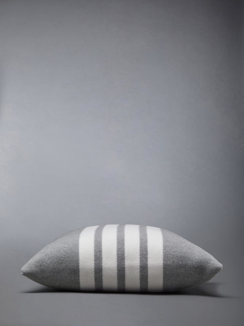 WOOL CASHMERE 4-BAR FRETTE CUSHION