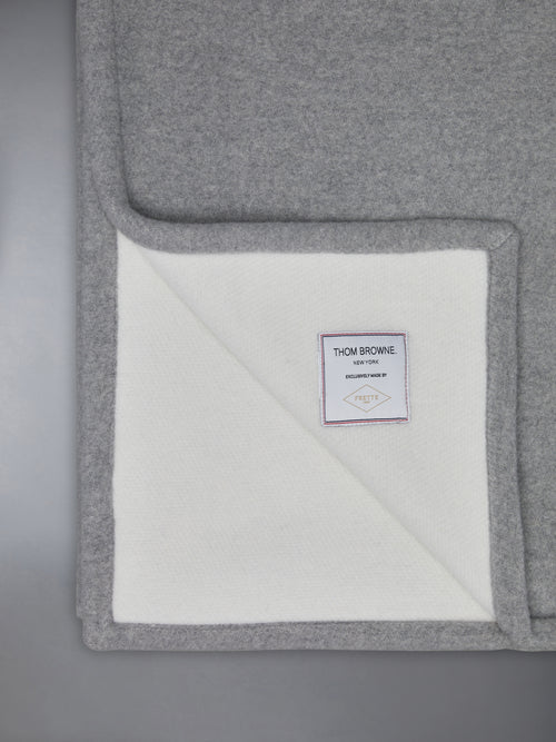 WOOL CASHMERE 4-BAR FRETTE BLANKET